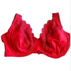 Liz Claiborne Full Support Red Bra 36C